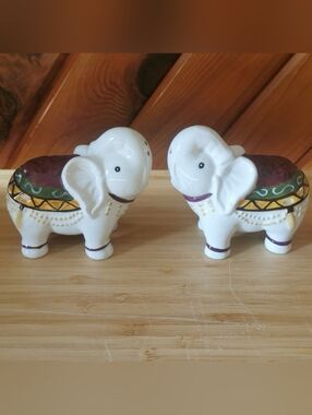Pier 1 Elephant Salt and Pepper Shakers